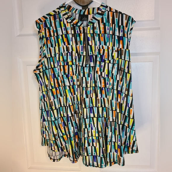 COPY - New Direction Woman's Retro Top, Size: XL, Color: Multi-colored - Picture 1 of 12